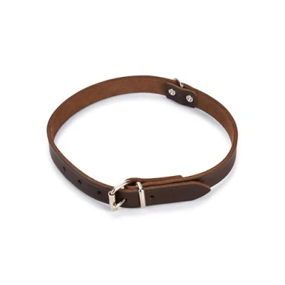 Afbeelding van Collar rondo 57cm 20mm brown verst/adj 41,5 51,5cm