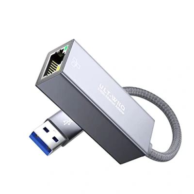 Afbeelding van USB 2.5Gb Ethernet adapter, 3.0 naar RJ45 2.5GbE LAN netwerkadapter, 2500/1000/100/10 Mbps Gigabit Internet Adapter voor MacOS, Windows, Linux, Steam Deck, PC, NAS, laptop, tablet, server