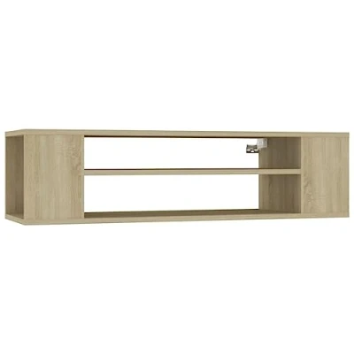 Afbeelding van vidaXL Tv hangmeubel 100x30x26,5 cm bewerkt hout sonoma eikenkleurig