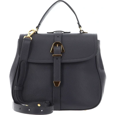 Afbeelding van Coccinelle Leren Handtas Schoudertas Magalu Handbag Grained Leather Ardesia Grijs