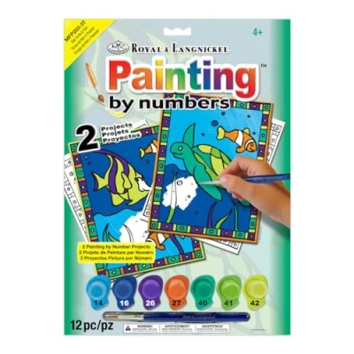 Afbeelding van Royal &amp; Langnickel Mijn eerste schilderij op nummer zeeschildpad en vis ontworpen set (Pack van 2)