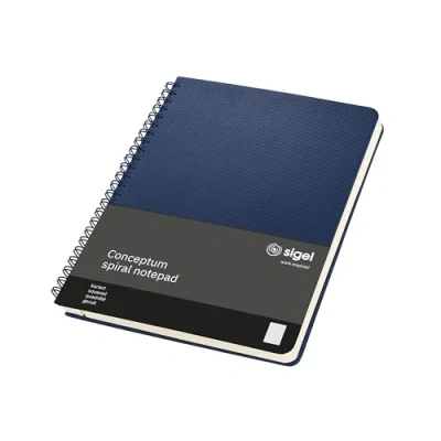 Afbeelding van SIGEL CO826 Spiralblock Conceptum, A5, kariert, dunkelblau: Notebook Classic, Hardcover