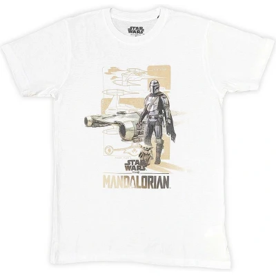 Afbeelding van Disney Star Wars The Mandalorian Din &amp; Grogu Heren T shirt 2XL Wit