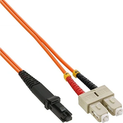 Afbeelding van MTRJ SC Duplex Optical Fiber Patch kabel Multi Mode OM2 5 meter InLine