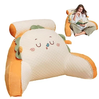 Afbeelding van Reading Pillow Bed Backrest Chair with Arms Ideal for Sitting In Bed, Working On Laptop, Watching TV