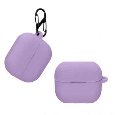 Afbeelding van kwmobile case compatibel met Samsung Galaxy Buds 3 / Pro Cover voor oordopjes Zacht silicone In lavendel
