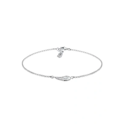 Afbeelding van Elli Fussschmuck ENGELSFLÜGEL Schutz Enkelbandjes, Dames, Maat: 22, Silber