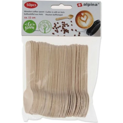 Afbeelding van Wegwerp Theelepel Hout 11cm, 50st.