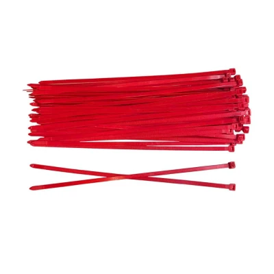 Afbeelding van Kortpack Rode Kabelbinders 140mm X 3.6mm Rood (1000 Stuks (10 Zakjes Á 100 Stuks))