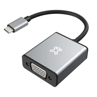 Afbeelding van XtremeMac USB C naar VGA adapter 1920 x 1080p 60 Hz Full HD Grijs