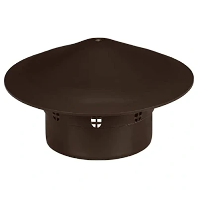 Afbeelding van Ontluchtingskap, diameter DN110, afzuigkap, dakontluchter, ventilatievilt, afvalwaterbuis, bruin