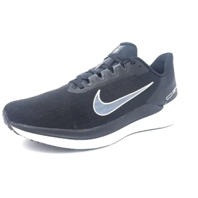 Afbeelding van Nike Air Winflo 9, herensneakers, zwart/wit Dk Smoke Grey, maat 40, zwart/wit/donkergrijs (Black White Smoke, 40 EU