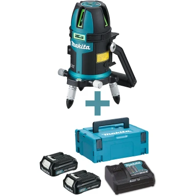 Afbeelding van Makita SK312GDZ Kruislijn laser groen zonder accu&#039;s en lader, in aluminium koffer