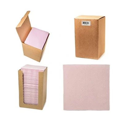 Afbeelding van Alvotex CHIC Airlaid 100 Coctailservetten, 1/4 vouwen op stof, hoogwaardige wegwerpservetten, roze, 20 x cm