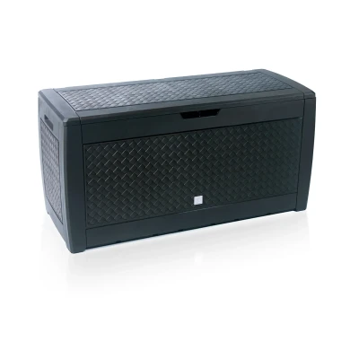 Afbeelding van Prosperplast Kussenbox (1190x480x600, Antraciet, Vlechtwerk)