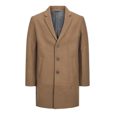 Afbeelding van JACK &amp; JONES Heren Jjeharrison Wool Coat Sn wollen jas, Kaki, M