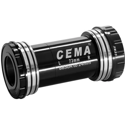 Afbeelding van CEMA Bracketas BB30A Interlock Shimano RVS Zwart
