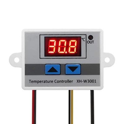 Afbeelding van ICQUANZX digitale LED temperatuurregelaarmodule, XH W3001 thermostaatschakelaar met waterdichte sonde, programmeerbare verwarming, koelingsthermostaat (12V 10A 120W)