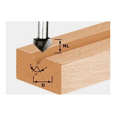 Afbeelding van Festool Accessoires HW S8 D14/7/90 V groeffrees 490999