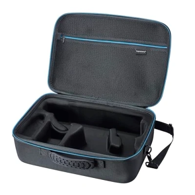 Afbeelding van Supremery Tas compatibel met Makita accu combihamer DHR243Z koffer hardcase accessoires compacte draagtas, zwart blauw