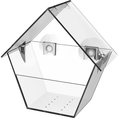 Afbeelding van Esschert Design Raamvoederhuis Kunststof Transparant