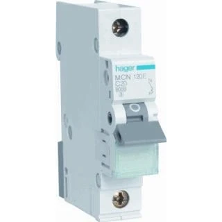 Afbeelding van Hager installatieautomaat 1p 6ka c karakteristiek 20a 1 module mcn120e