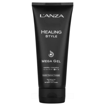 Afbeelding van L’ANZA Healing Style Mega Gel Strong Hold Effect, Verzorging, Fris, Alcoholvrij, Keratine, UV Bescherming (200 ml)