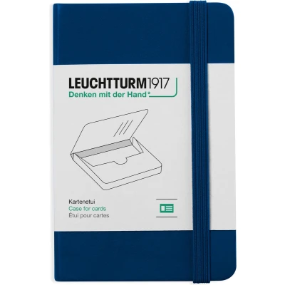 Afbeelding van Leuchtturm business card case navy