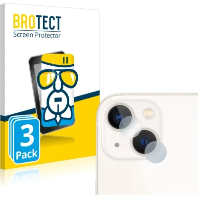 Afbeelding van BROTECT Screenprotector voor Apple iPhone 13 (ALLEEN Camera Lens) Folie Beschermfolie Beschermglas transparant (3 Stuks)