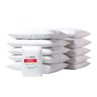 Afbeelding van HOMESCAPES Kussenbeschermers, 10 stuks, gewatteerde bovenkussenslopen, superzacht, hypoallergeen en anti huismijtbeschermers met ruitpatroon, quilten, 48 x 74 cm