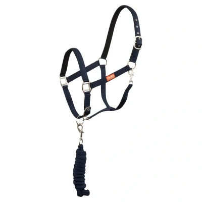 Afbeelding van BR Premiere halsterset musketonhaak Shetland Navy