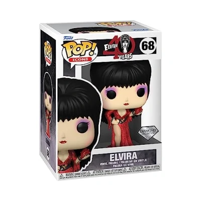 Afbeelding van Funko Elvira Pop! Icons (40th) Diamond Glitter Figuur 9cm