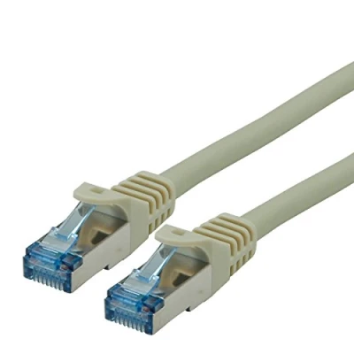 Afbeelding van ROLINE patchkabel cat.6A S/FTP (PiMF), component niveau, LSOH, grijs, 15 m
