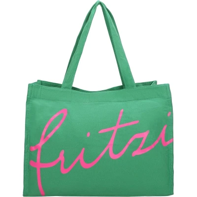 Afbeelding van Fritzi aus Preußen Schoudertas Easy 01 Canvas Shopper Blue Blauw