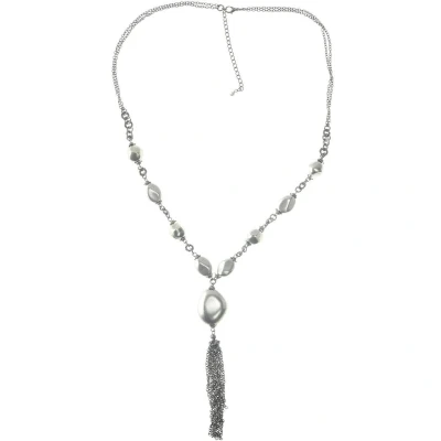 Afbeelding van Behave Ketting zilver kleur met hanger 67 cm