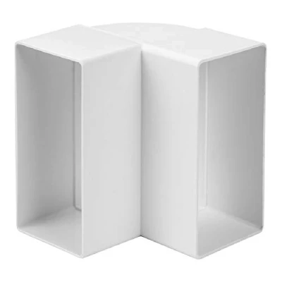 Afbeelding van Rechthoekige kunststof verticale 90 bocht 220X55mm KLV25