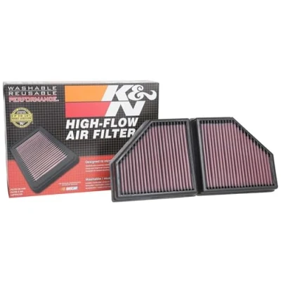 Afbeelding van K&amp;N vervangingsfilter compatibel met BMW 750i 4.4 2016 &amp; M550i xDrive 2018 (Set van 2 stuks) (33 5086)