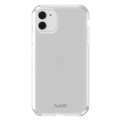 Afbeelding van Holdit Hoesje Geschikt voor iPhone Xr / 11 Glitter Case wit