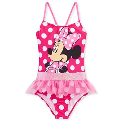 Afbeelding van Disney Stitch Zwemkleding Meisjes Zomervakantie Essentials Minnie Mouse Frozen Ariel Peuters Tieners Kinderen 2 14 Jaar Eendelig Zwempak Strand Zwembad (Roze Minnie, 3 Jaar)