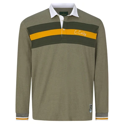 Afbeelding van Charles Colby sweater EARL GARWY Plus Size olijfgroen