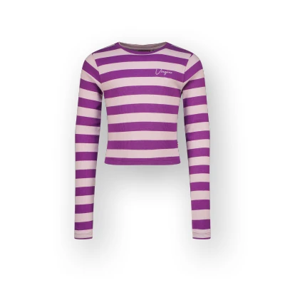 Afbeelding van Top G basic crop rib stripe