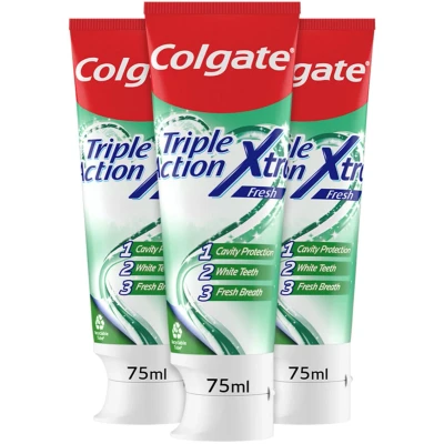 Afbeelding van 3x Colgate Tandpasta Triple Action Extra Fresh 75 ml
