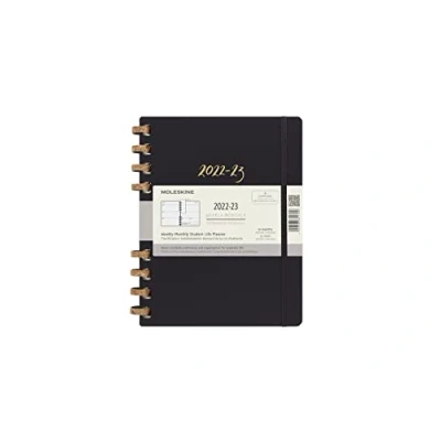 Afbeelding van Moleskine 12 Maanden Agenda 2022/23 Academic Spiral Week/Maand XL Remake Midnight