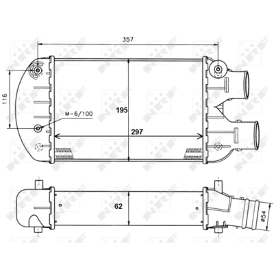 Afbeelding van Intercooler, inlaatluchtkoeler NRF 30122A