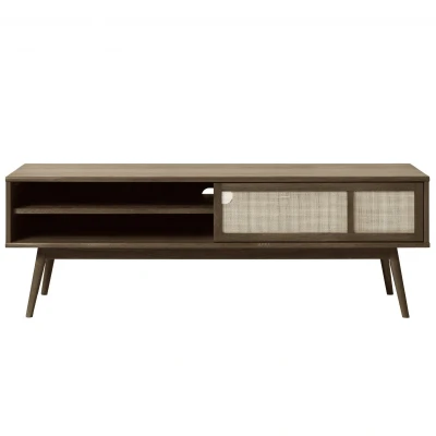 Afbeelding van Nordic Home Ivar eiken tv meubel 150 cm bruin Hout
