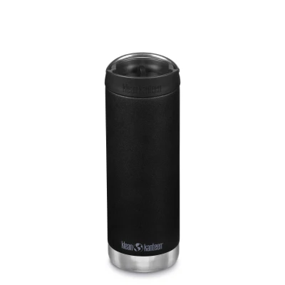 Afbeelding van Klean Kanteen TKWide thermosfles met koffiedop 473 ml mat zwart
