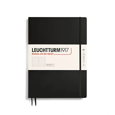 Afbeelding van Leuchtturm1917 Notitieboek XL Master Slim Puntjes Zwart