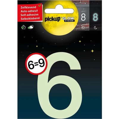 Afbeelding van Glow in the dark Huisnummer 6 is 9 Pickup