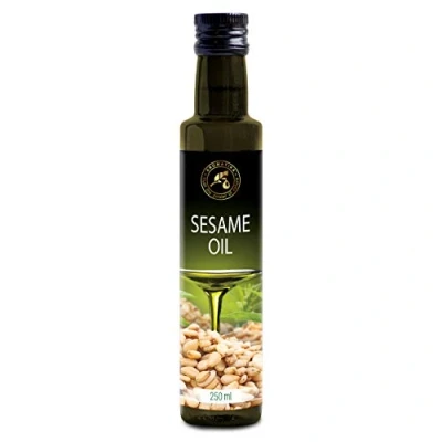 Afbeelding van Eetbaar Sesamolie 250ml Koudgeperst Sesamum Indicum Zaadolie Mexico voor Voeding Eten en Gezondheid 100% Pure Natuurlijke Rauwe
