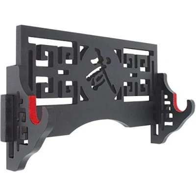 Afbeelding van Z fiber Sword Wall Mount Holder Display Stand Padded Katana Wakizashi Genji and Samurai Swords,1 Tier